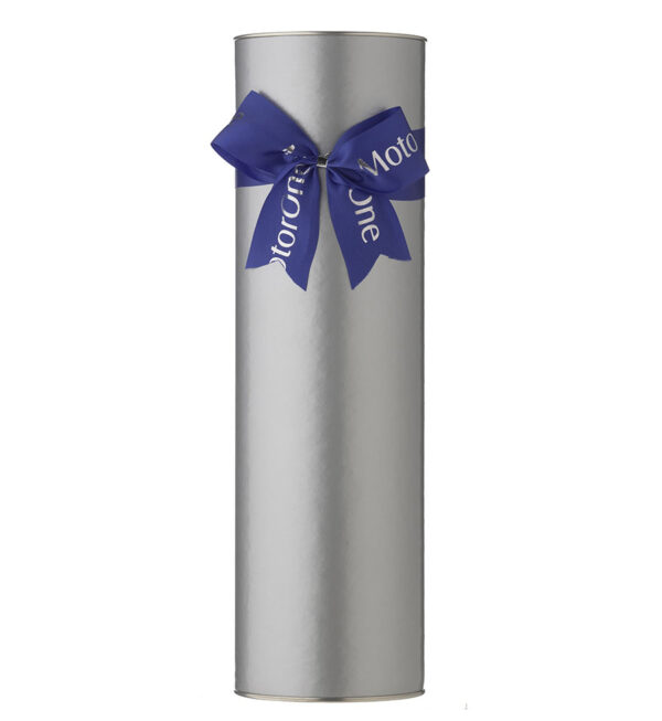 Wine Cylinder With Custom Branded Bow 1