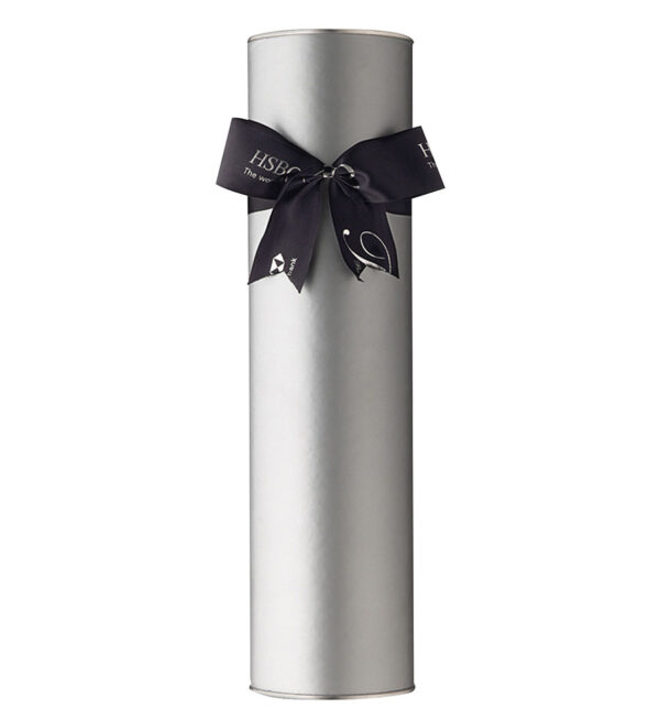 Wine Cylinder With Custom Satin Bow 4