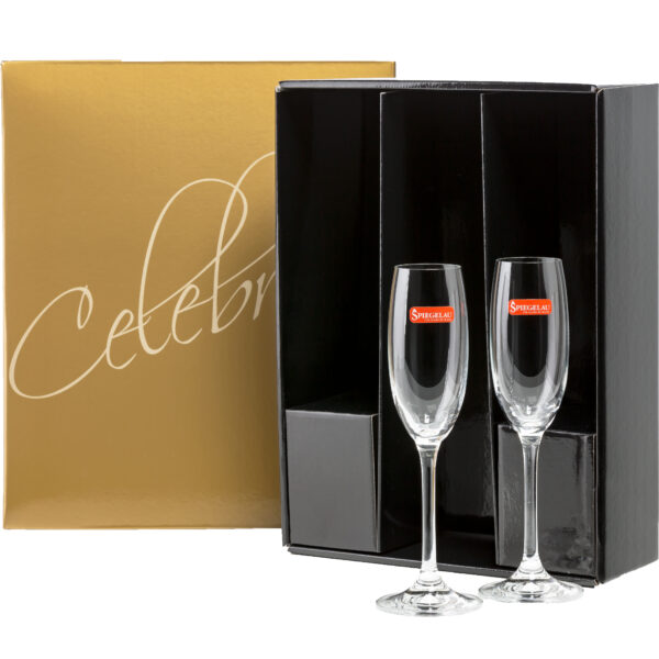 Sparkling Gift Box With Champagne Flutes 4