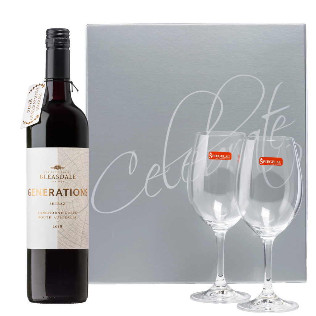 Bleasdale Generations Shiraz - Silver Celebrate Wine Presentation Pack